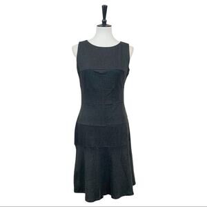 En Focus Studio Dress NEW Black Gold Button Tunic Sleeveless Women's Size 6